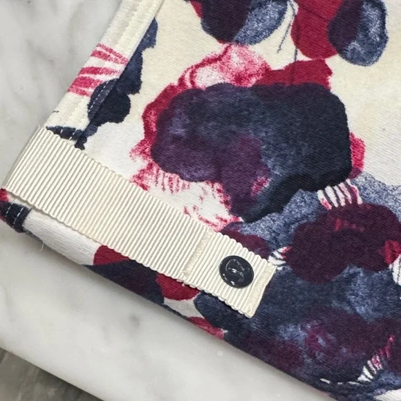 lululemon athletica Floral Scarf - White, Red, and Blue - Picture 2 of 4